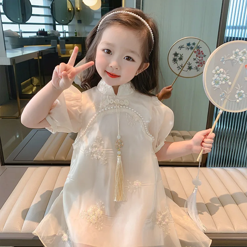 Girls' Dress New Shirt Style Baby Han Chinese Costume Summer Cheongsam Children'S Skirt
Girls' Dress New Shirt Style Baby Han Chinese Costume Summer Cheongsam Children'S Skirt