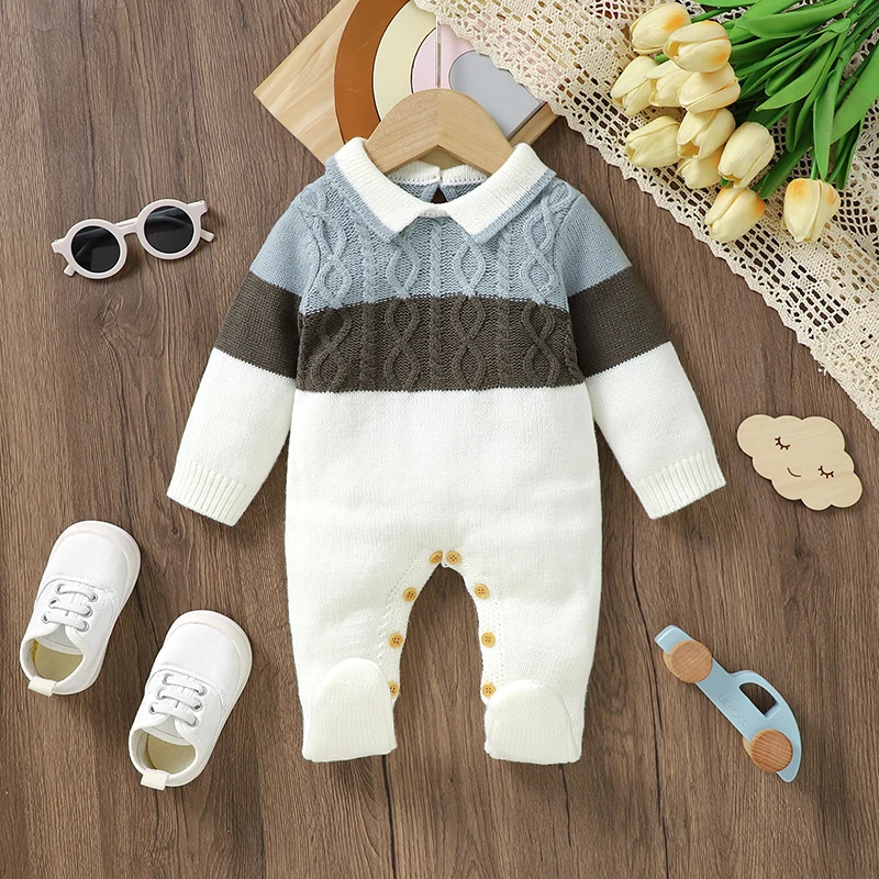 Baby Rompers Winter Warm Newborn Infant Boys Turtle Neck Long Sleeve Knitting Jumpsuits Overall One Piece Toddler Playsuits 0-9M
Baby Rompers Winter Warm Newborn Infant Boys Turtle Neck Long Sleeve Knitting Jumpsuits Overall One Piece Toddler Playsuits 0-9M