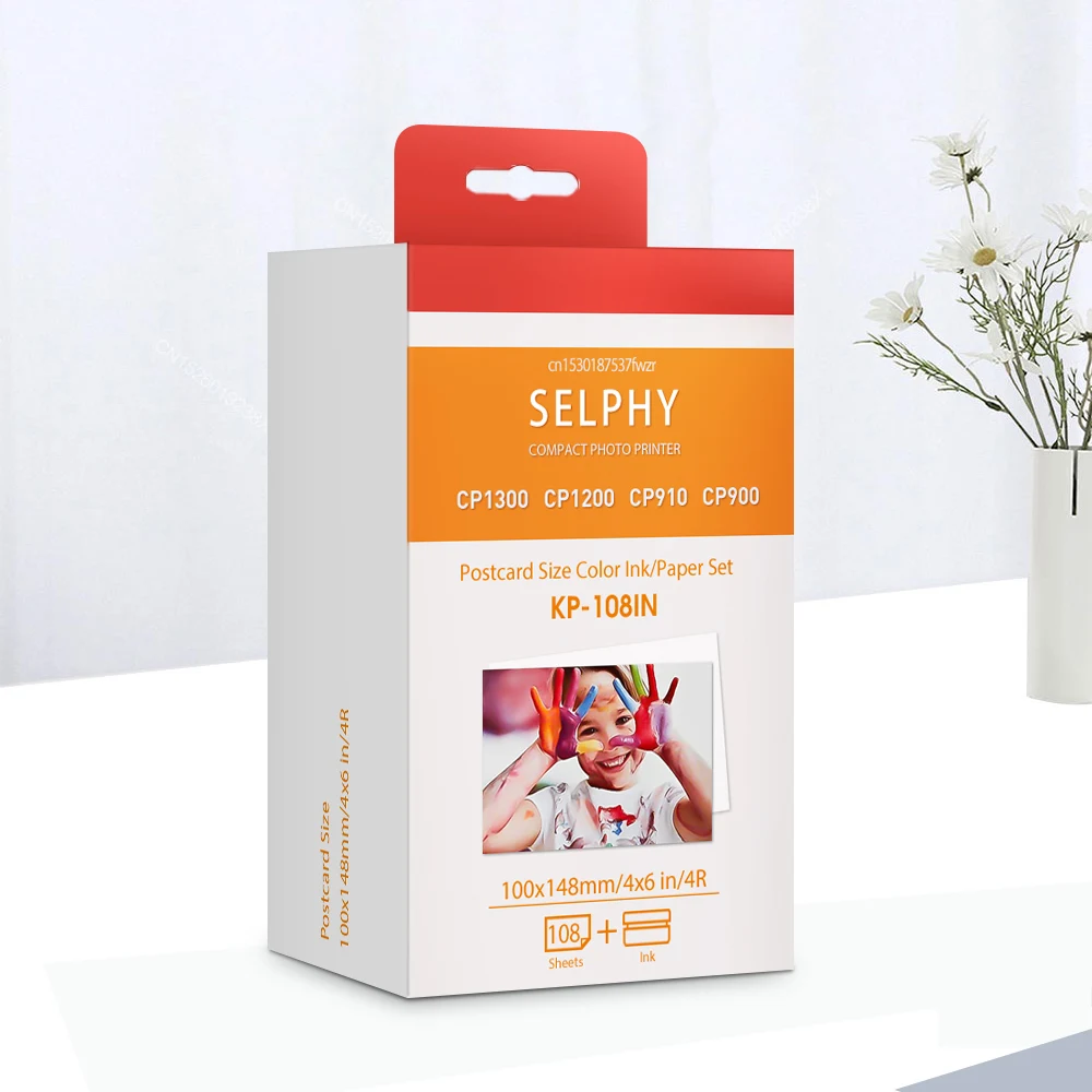 for Canon Selphy 6 Inch Ink Photo Paper Set Compatible for Canon Selphy CP900 CP910 CP1200 CP1300 Photo Printer KP-36IN KP-108IN
for Canon Selphy 6 Inch Ink Photo Paper Set Compatible for Canon Selphy CP900 CP910 CP1200 CP1300 Photo Printer KP-36IN KP-108IN
