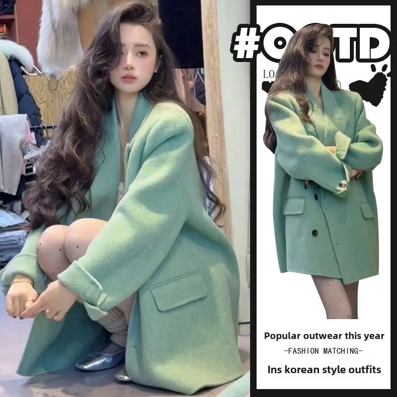 Модный женский шерстяной пиджак свободного кроя для весны и осени, новая модель, повседневная верхняя одежда
Модный женский шерстяной пиджак свободного кроя для весны и осени, новая модель, повседневная верхняя одежда