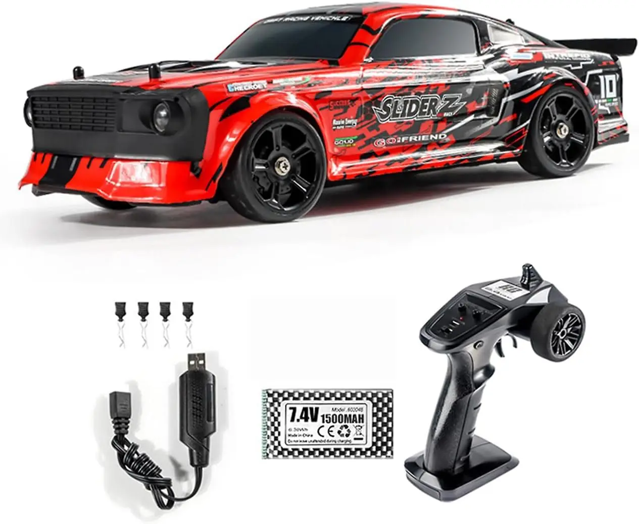 1/14 Scale 4WD Remote Control Drift Truck, 40 KM/H High Speed RC Off-Road Car with Gyroscope, 390 Motor, Proportional Control, Metal Chassis, Ball Bearing, Hobby Grade for Drifting
1/14 Scale 4WD Remote Control Drift Truck, 40 KM/H High Speed RC Off-Road Car with Gyroscope, 390 Motor, Proportional Control, Metal Chassis, Ball Bearing, Hobby Grade for Drifting