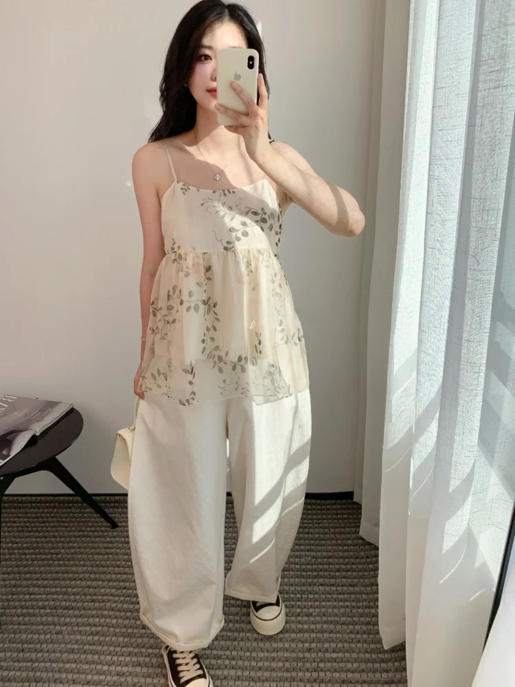 Summer Vacation Floral Print Camisole Tank Top Double Layer Silk Women's Inner Wear Short Style Thin Fabric Zipper Closure
Summer Vacation Floral Print Camisole Tank Top Double Layer Silk Women's Inner Wear Short Style Thin Fabric Zipper Closure