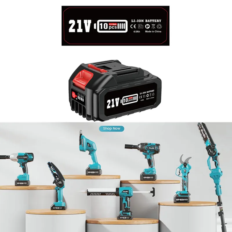 2.0Ah/4.0Ah/5.0Ah Li-ion Battery Replacement for Power Tool 18/21Volt Rechargerable Battery Compatible with Makita Tool
2.0Ah/4.0Ah/5.0Ah Li-ion Battery Replacement for Power Tool 18/21Volt Rechargerable Battery Compatible with Makita Tool