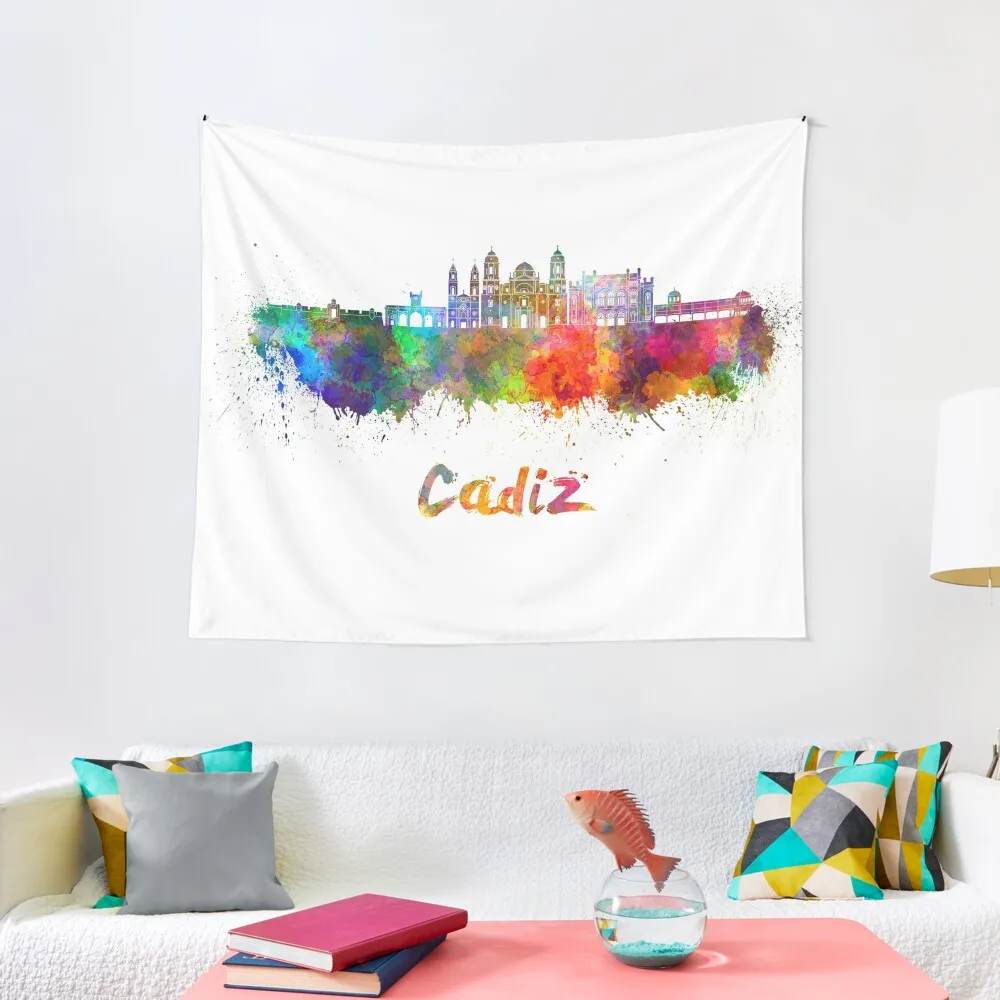 Cadiz skyline in watercolor Tapestry Decoration Bedroom Christmas Decoration Home Supplies Tapestry
Cadiz skyline in watercolor Tapestry Decoration Bedroom Christmas Decoration Home Supplies Tapestry