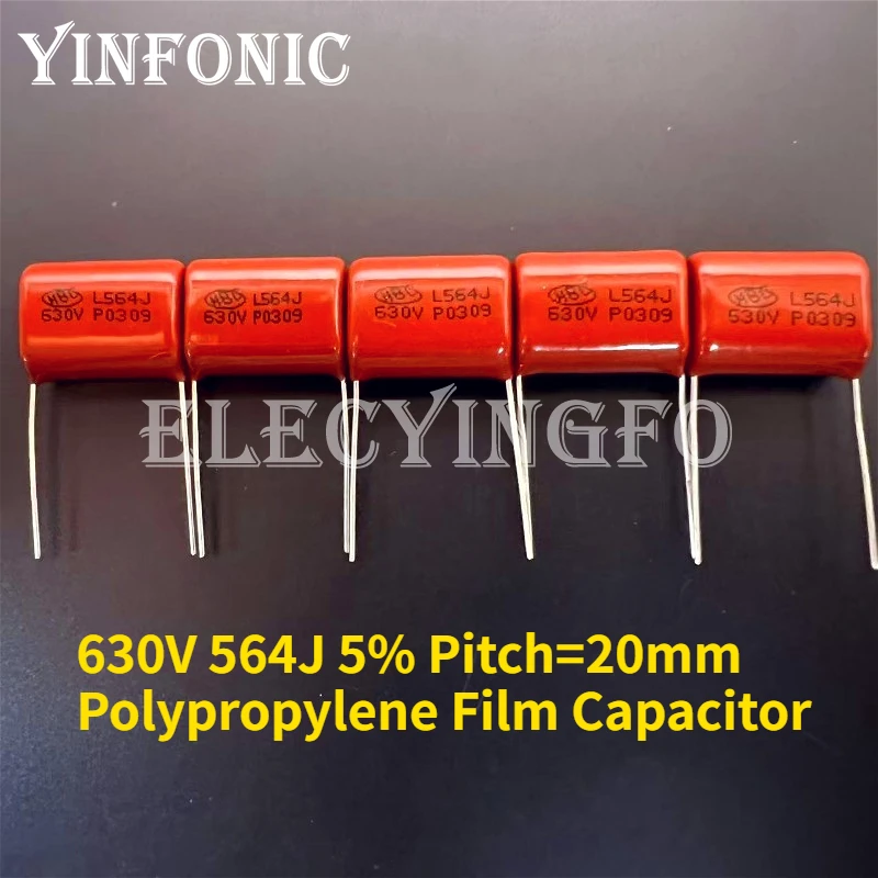 10Pcs/50Pcs CBB 630V 564J CBB21 5% 560nF P20 Metallized Polypropylene Film Capacitor
10Pcs/50Pcs CBB 630V 564J CBB21 5% 560nF P20 Metallized Polypropylene Film Capacitor