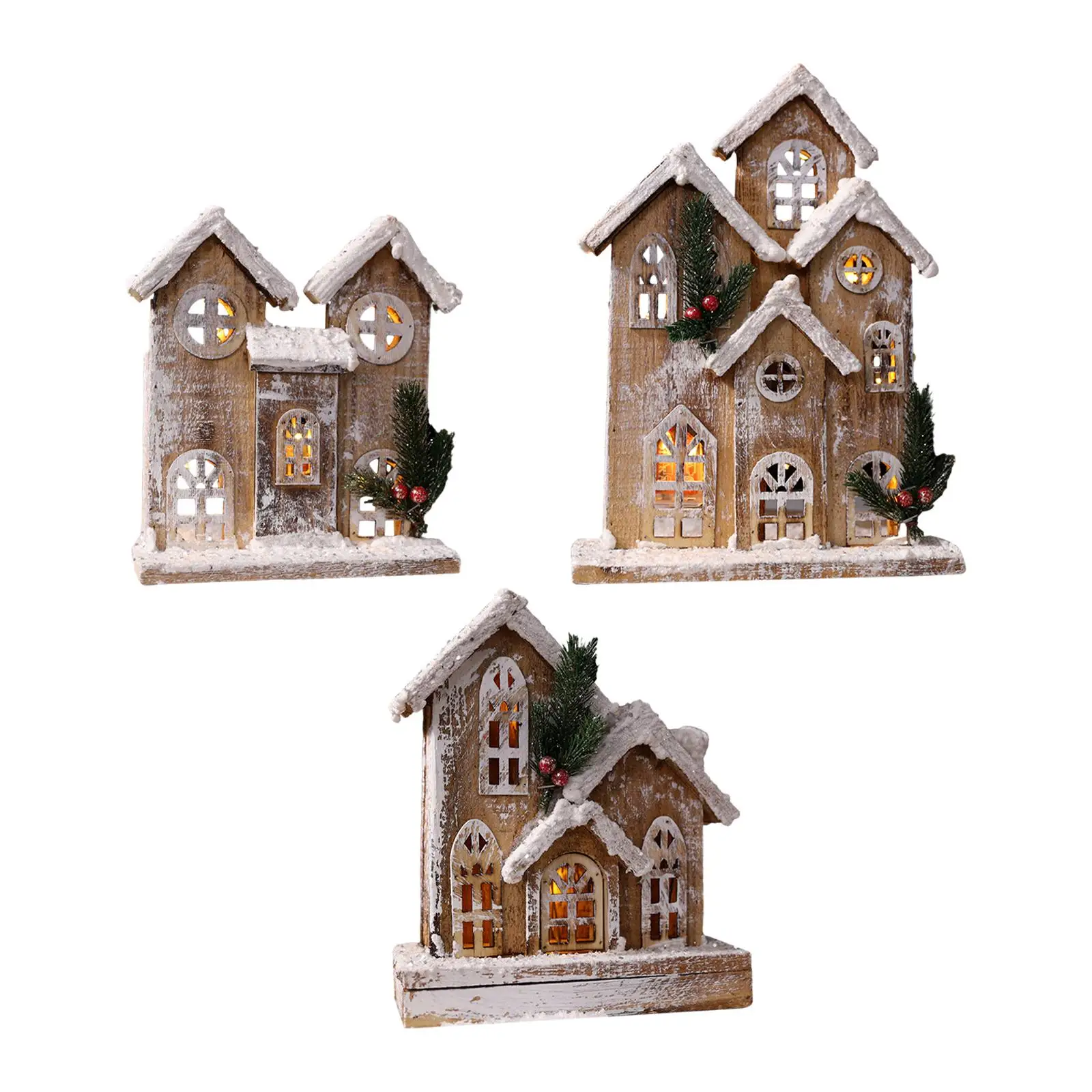 Snow Village Houses Ornament Christmas Present LED Wood Christmas Glowing Ornament for Balcony Xmas Bedroom Festival New Year
Snow Village Houses Ornament Christmas Present LED Wood Christmas Glowing Ornament for Balcony Xmas Bedroom Festival New Year