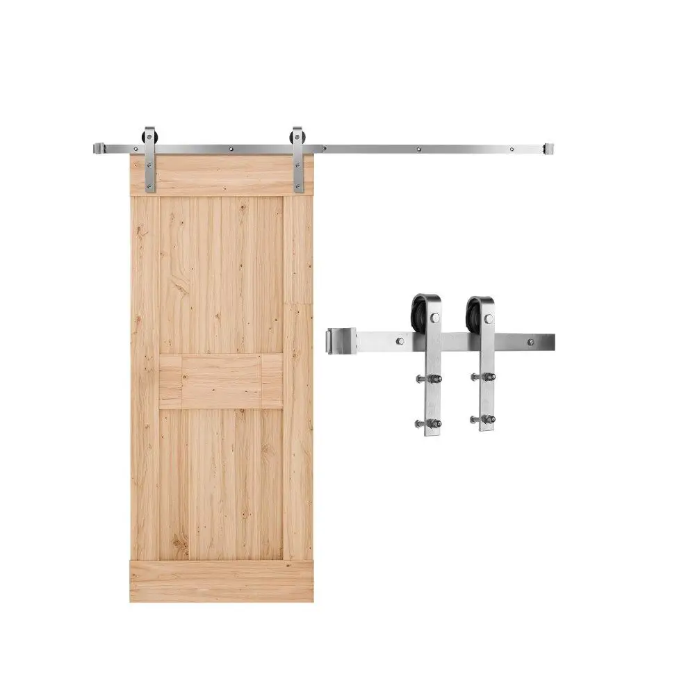6.6FT Silver Sliding Barn Door Hardware Kit for single Door Track System Durable and Easy to Install
6.6FT Silver Sliding Barn Door Hardware Kit for single Door Track System Durable and Easy to Install