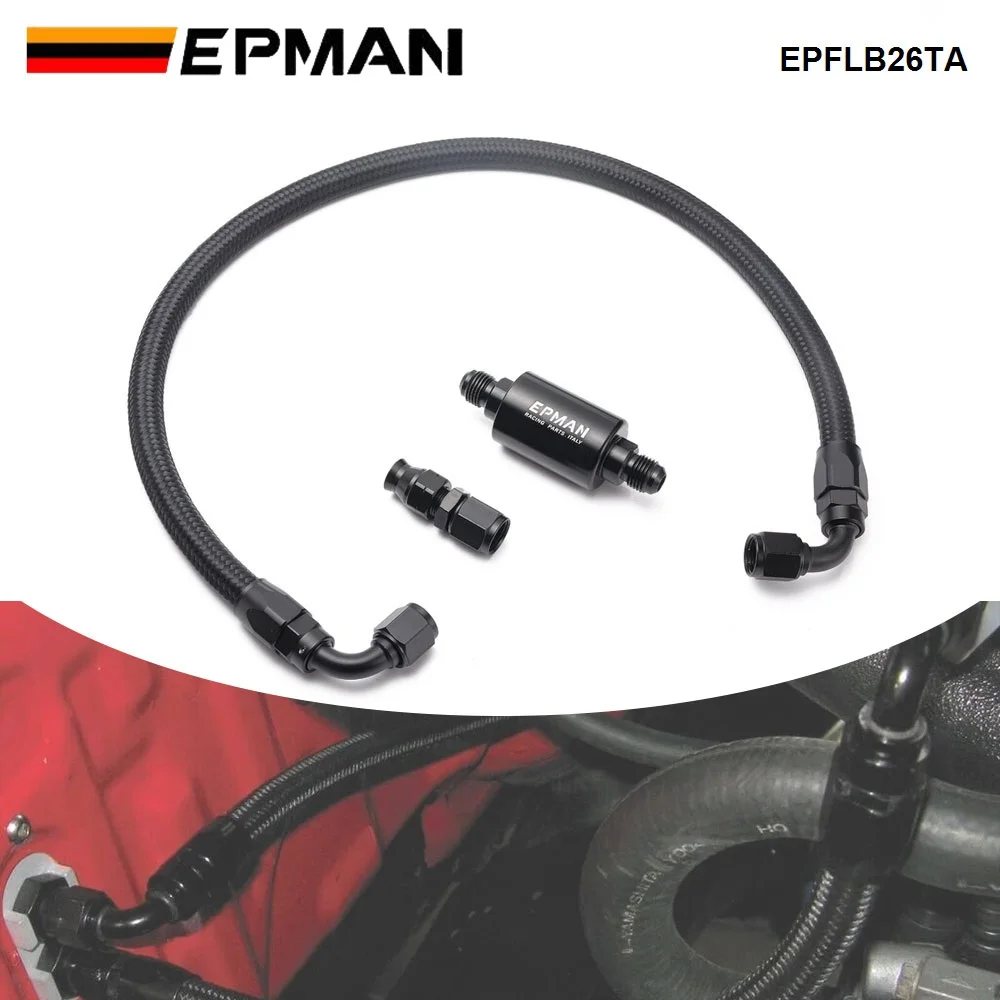 EPMAN Tucked Fuel Line Fittings Kit Inline Filter W/ 60mm Fuel Hose For Honda Civic Integra B/D/H Series AN6 Filter EPFLB26TA
EPMAN Tucked Fuel Line Fittings Kit Inline Filter W/ 60mm Fuel Hose For Honda Civic Integra B/D/H Series AN6 Filter EPFLB26TA