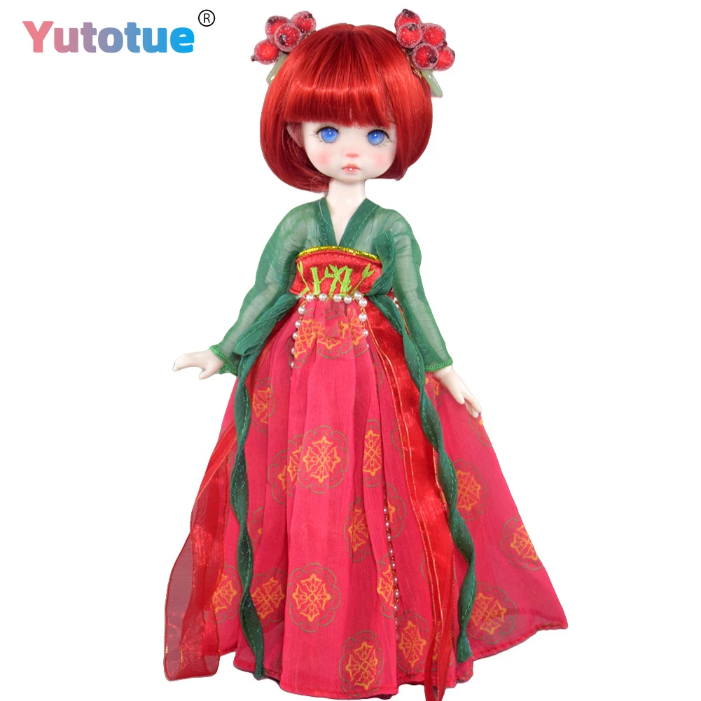 YUTOTUE 30cm Height Girl Doll Toy Red Short Hair Ancient Clothing Suit Mini Doll Kids Gift
YUTOTUE 30cm Height Girl Doll Toy Red Short Hair Ancient Clothing Suit Mini Doll Kids Gift