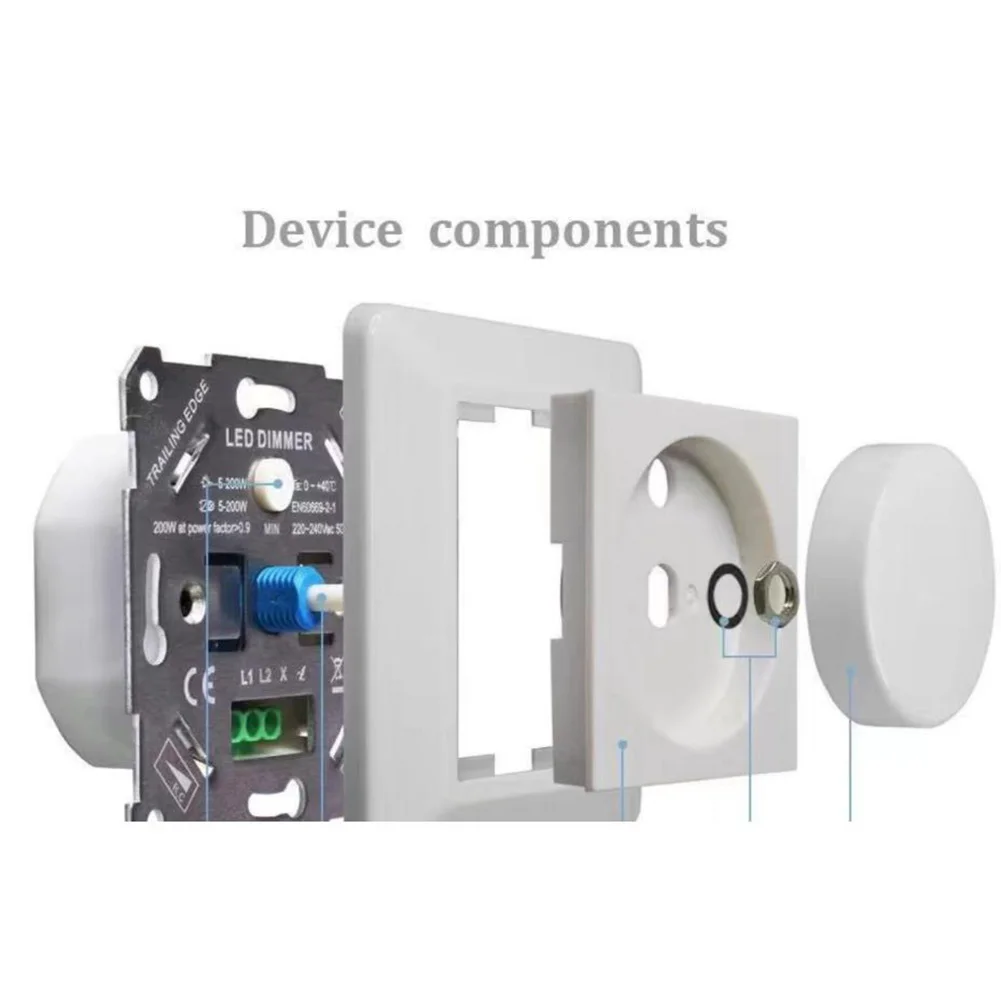 Домашнее освещение, белый светодиодный диммер 230 В, контроль гладкой яркости, переключатель затемнения, регулировка яркости, 5-200 Вт, простая установка
Домашнее освещение, белый светодиодный диммер 230 В, контроль гладкой яркости, переключатель затемнения, регулировка яркости, 5-200 Вт, простая установка
