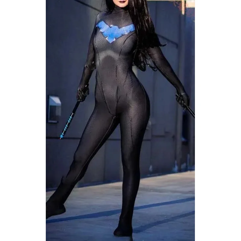AA wat Adult Kids Female Nightwing Cosplay Costumes Girls Woman Zentai Bodysuit Suit Superhero Halloween Jumpsuit2025 New
AA wat Adult Kids Female Nightwing Cosplay Costumes Girls Woman Zentai Bodysuit Suit Superhero Halloween Jumpsuit2025 New