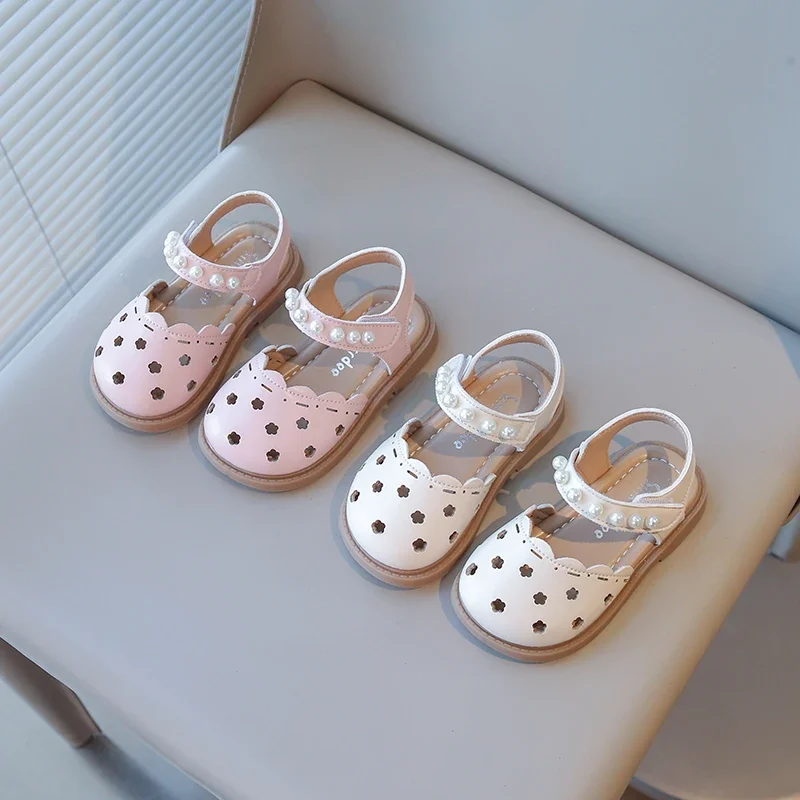 Baby Girls Beach Shoes Kid Floral Cut-outs Fashion Princess Shoes 2025 New Sandals Pearl Beading Breathable Toe-capped Anti-kick
Baby Girls Beach Shoes Kid Floral Cut-outs Fashion Princess Shoes 2025 New Sandals Pearl Beading Breathable Toe-capped Anti-kick