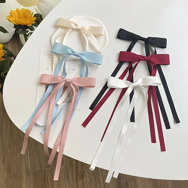 6Pcs Women Japanese Style Bow Ribbon Duckbill Clips Elegant Sweet Bangs Side Hair Clips Fashion Daily Hair Styling Accessories
6Pcs Women Japanese Style Bow Ribbon Duckbill Clips Elegant Sweet Bangs Side Hair Clips Fashion Daily Hair Styling Accessories