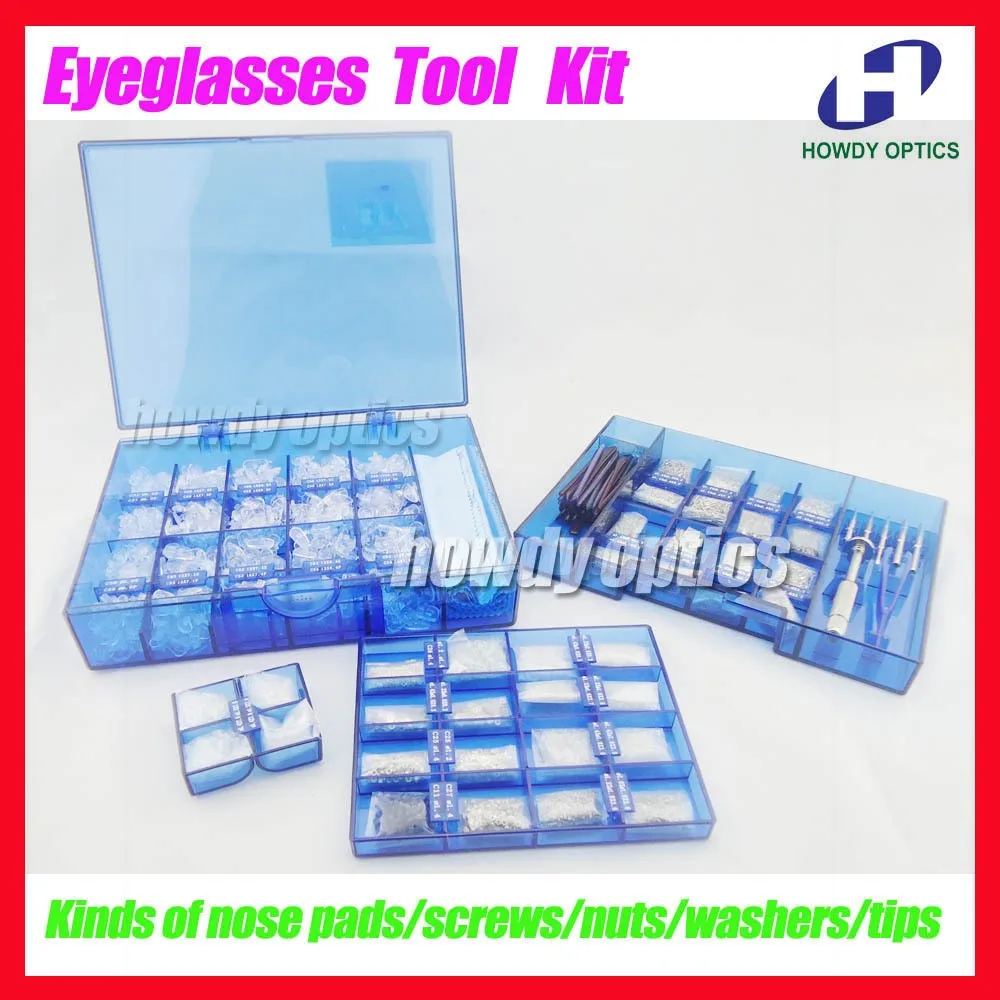 Optical Frames Eyewear Glasses Eyeglasses Screws Nose pads Nuts Washers Tips Repair Tool Kit
Optical Frames Eyewear Glasses Eyeglasses Screws Nose pads Nuts Washers Tips Repair Tool Kit