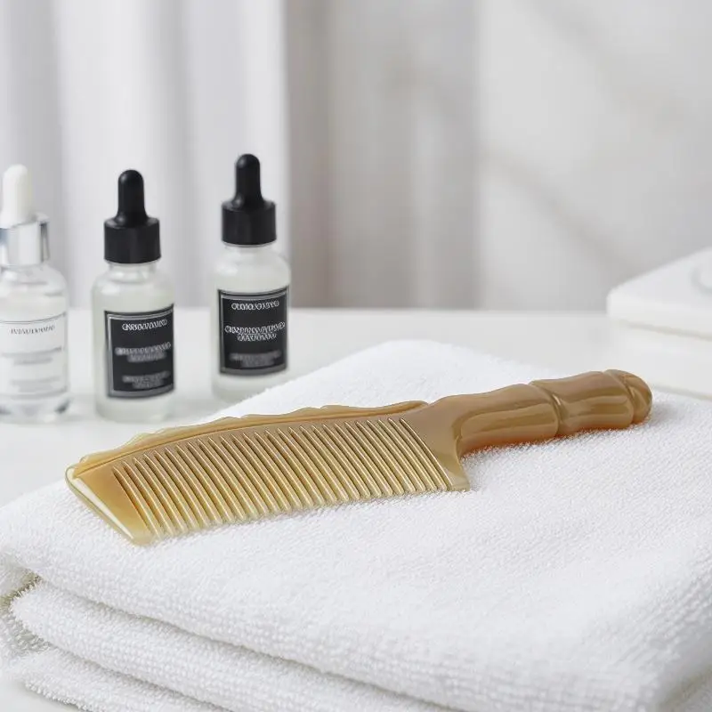 Anti static massage comb, natural cow horn comb, exfoliating comb, fine teeth can reduce hair breakage and hair loss
Anti static massage comb, natural cow horn comb, exfoliating comb, fine teeth can reduce hair breakage and hair loss