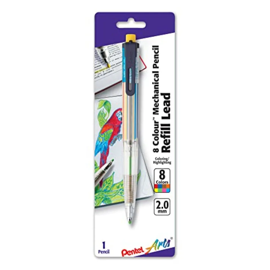 Arts 8 Colour Automatic Pencil, Assorted Accent Clip Colors, 1 Pack PH158BP
Arts 8 Colour Automatic Pencil, Assorted Accent Clip Colors, 1 Pack PH158BP