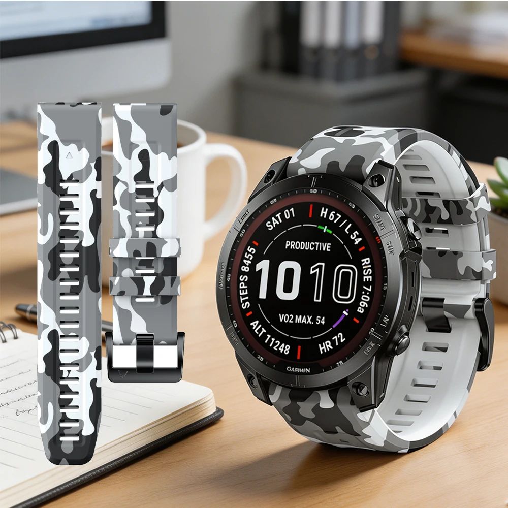 Silicone Wrist For Garmin Fenix 5 5X 6 6X 7 7X 8 47 51mm 22 26mm For Garmin Quatix 5 6 7 Enduro Instinct 2 3 E 45mm print Strap
Silicone Wrist For Garmin Fenix 5 5X 6 6X 7 7X 8 47 51mm 22 26mm For Garmin Quatix 5 6 7 Enduro Instinct 2 3 E 45mm print Strap