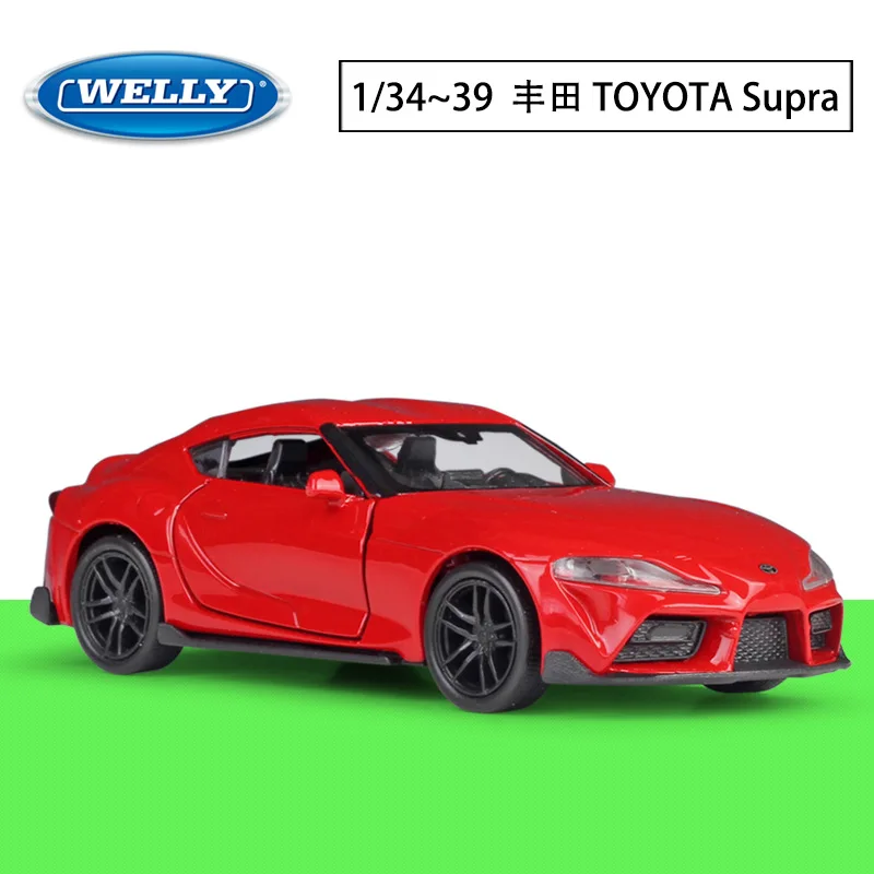 Спортивный автомобиль WELLY 1:36 TOYOTA Supra, модель из сплава с 2 дверями, игрушечный автомобиль, спортивный автомобиль, детская игрушка с высокой симуляцией, B571
Спортивный автомобиль WELLY 1:36 TOYOTA Supra, модель из сплава с 2 дверями, игрушечный автомобиль, спортивный автомобиль, детская игрушка с высокой симуляцией, B571
