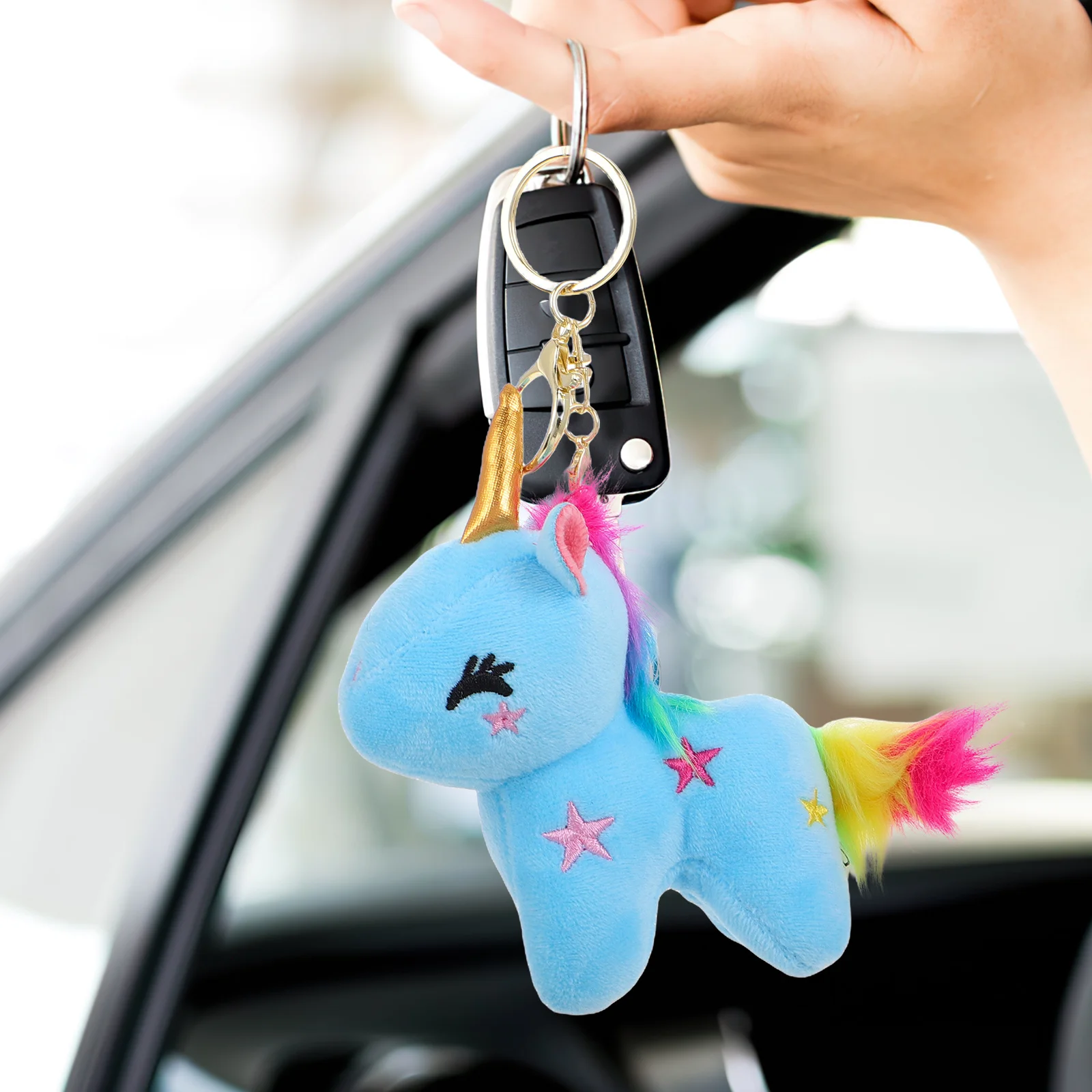 Cute Unicorn Keychain Kawaii Stuffed Animal Key Ring for Car Keys Bag Wallet Handbag Purse Backpack Suitcase Charm Accessory
Cute Unicorn Keychain Kawaii Stuffed Animal Key Ring for Car Keys Bag Wallet Handbag Purse Backpack Suitcase Charm Accessory