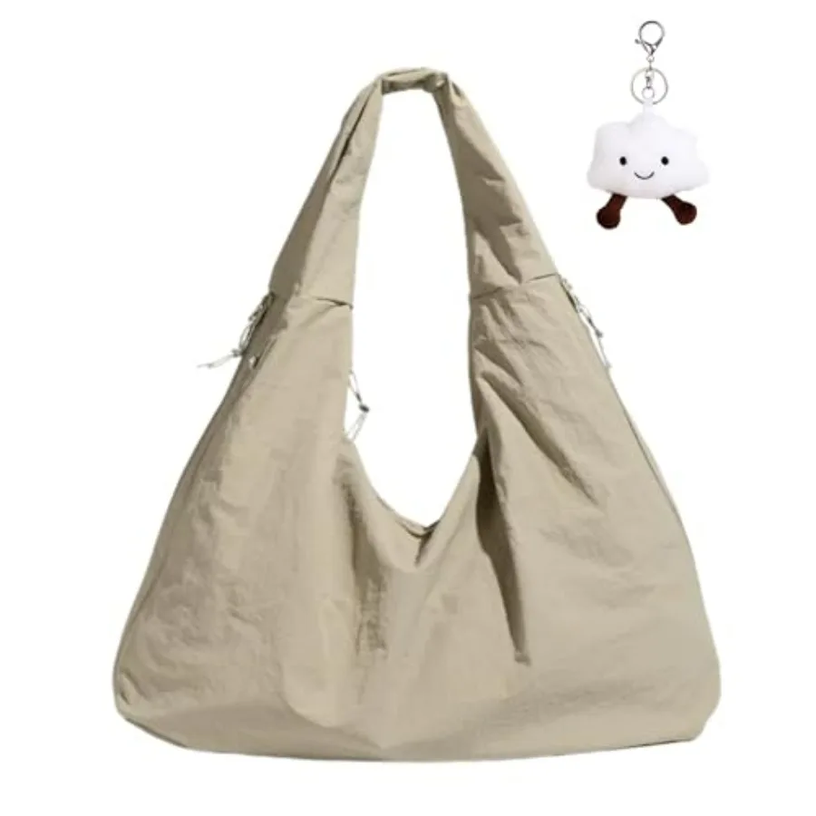 Tote Bag Slouchy Hobo Bag for Women Nylon Handbag Solid Color Draped Shoulder Bag Large Underarm Purse
Tote Bag Slouchy Hobo Bag for Women Nylon Handbag Solid Color Draped Shoulder Bag Large Underarm Purse