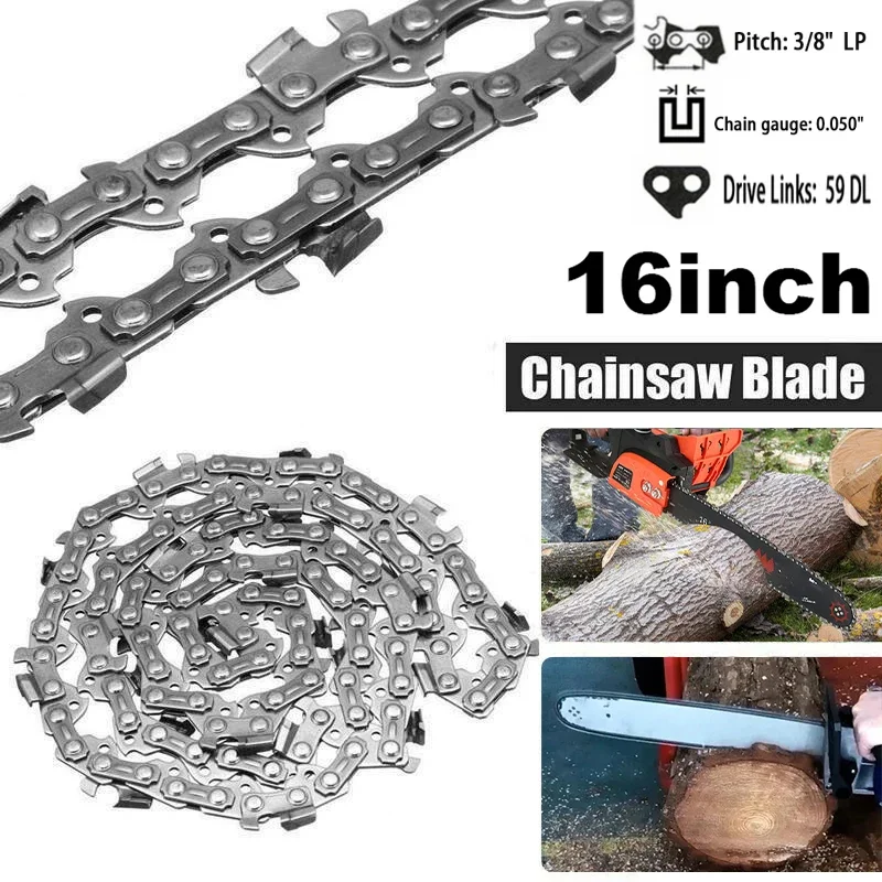 16Inch Drive Links Chainsaw 59DL 29Cutter 3/8"LP .050" Wood Cutting Chainsaw Parts Chain for Cutting Lumber Woodwork Replacement
16Inch Drive Links Chainsaw 59DL 29Cutter 3/8"LP .050" Wood Cutting Chainsaw Parts Chain for Cutting Lumber Woodwork Replacement