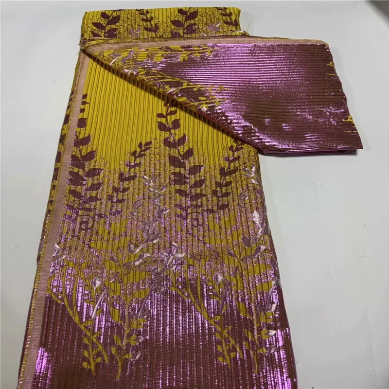 African Brocade Jacquard Lace Fabric 2025 High Quality 5Yards Net Lace French Gilding Lace Fabric For Wedding Dress 9L641702
African Brocade Jacquard Lace Fabric 2025 High Quality 5Yards Net Lace French Gilding Lace Fabric For Wedding Dress 9L641702