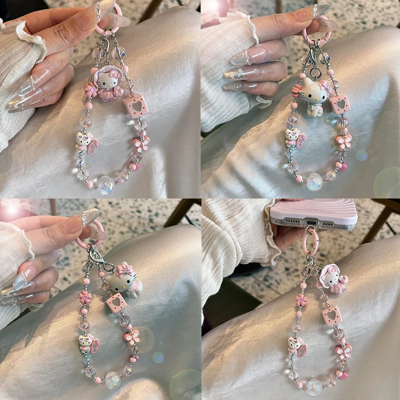 Sanrios Beaded Hellokittys Wrist Strap for Phone and CCD Camera Girls Lanyard Accessory Cute Beaded Design Phone Lanyard Gifts
Sanrios Beaded Hellokittys Wrist Strap for Phone and CCD Camera Girls Lanyard Accessory Cute Beaded Design Phone Lanyard Gifts
