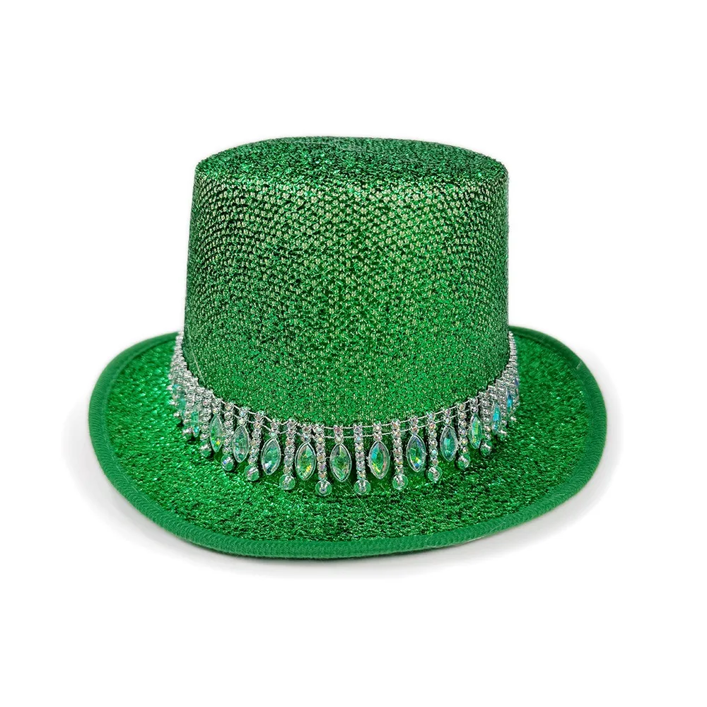 New Crystal Jazz Hat Colorful Rhinestone Edge Top Hat Unisex Stage Show Hat Party Headwear
New Crystal Jazz Hat Colorful Rhinestone Edge Top Hat Unisex Stage Show Hat Party Headwear