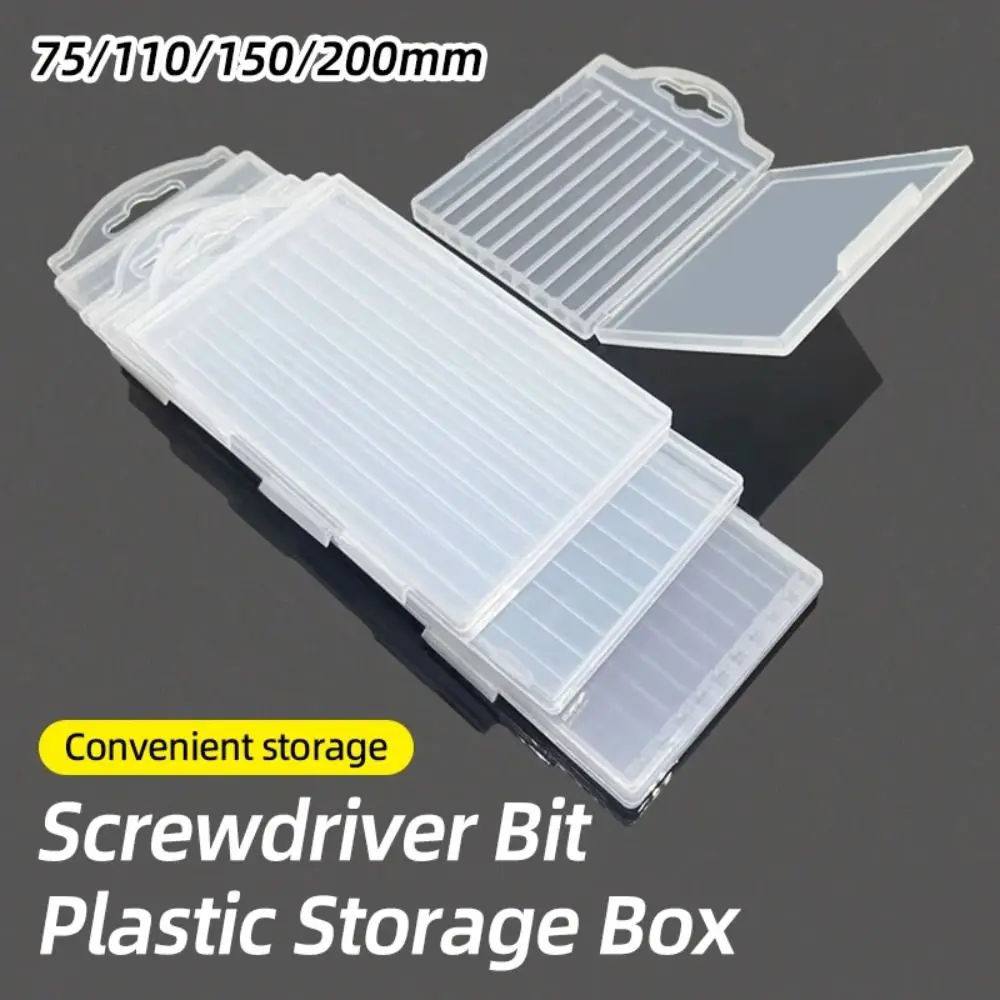 1Pcs Plastic Drill Bits Storage Box 10 Grid Case 1/4"(6.35mm) Hex Shank Tool Parts Storage Case 75/110/150/200mm
1Pcs Plastic Drill Bits Storage Box 10 Grid Case 1/4"(6.35mm) Hex Shank Tool Parts Storage Case 75/110/150/200mm