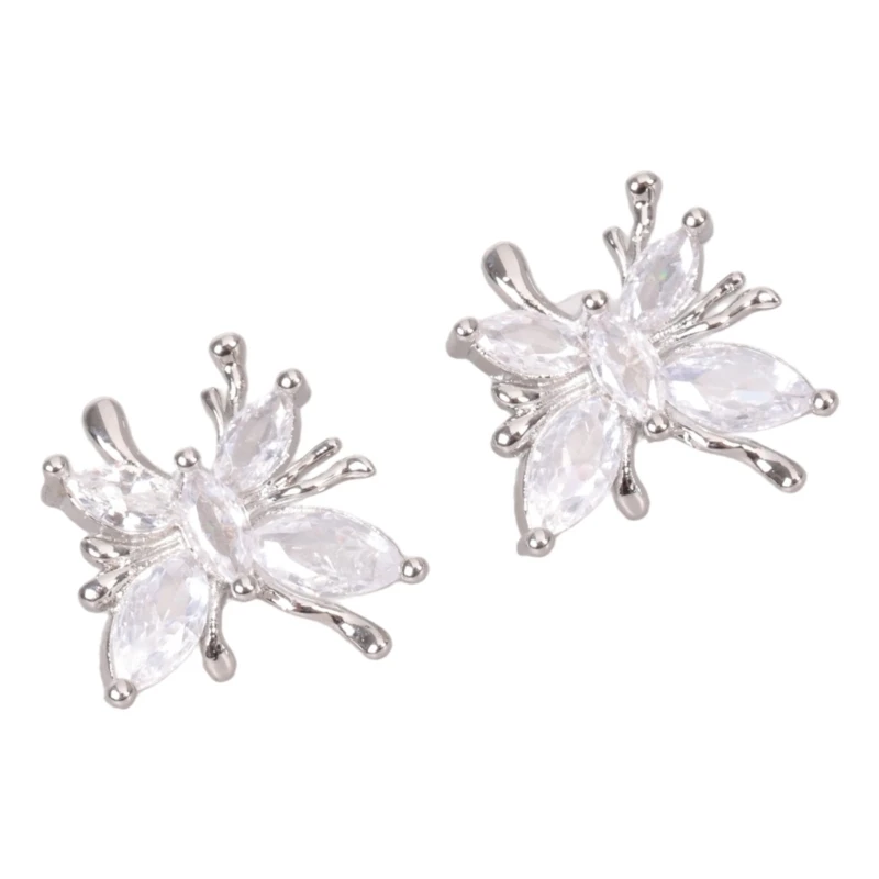 U55B Versatile Butterfly Earphone Jewelry Piece Refined Metal Construction Sparkling Crystal Embellishment Earphone Clip
U55B Versatile Butterfly Earphone Jewelry Piece Refined Metal Construction Sparkling Crystal Embellishment Earphone Clip