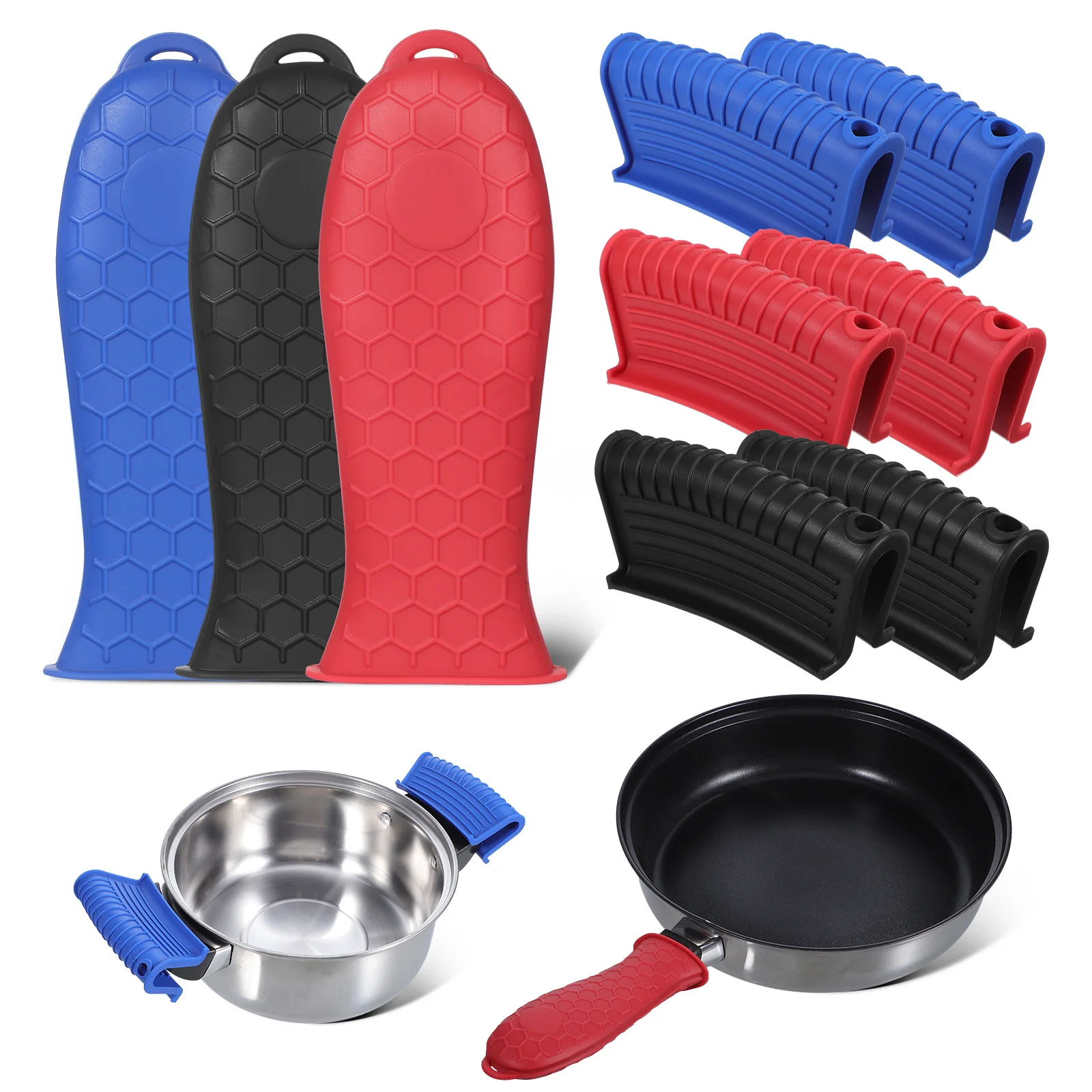 1 Set Silicone Pot Handle Covers Heat Resistant Non-Slip For Pots Pans Cast Iron Handle Sleeve Skillet Holder Cookware Grip
1 Set Silicone Pot Handle Covers Heat Resistant Non-Slip For Pots Pans Cast Iron Handle Sleeve Skillet Holder Cookware Grip