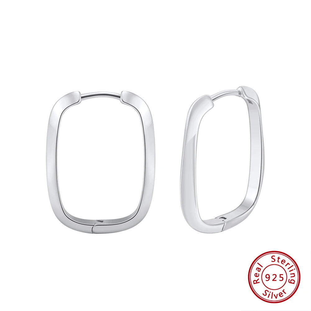 KISS MANDY Simple 925 Sterling Silver Square Piercing Huggie Hoop Earrings Dainty Wedding Party Hoop Earings Fine Jewelry GAE11
KISS MANDY Simple 925 Sterling Silver Square Piercing Huggie Hoop Earrings Dainty Wedding Party Hoop Earings Fine Jewelry GAE11