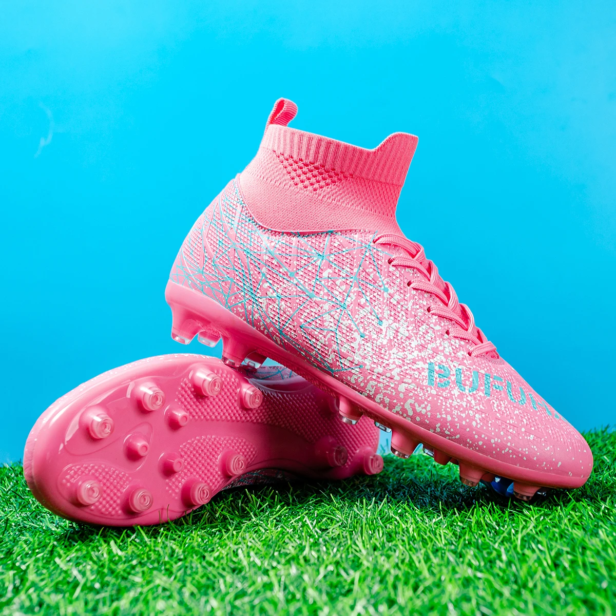 AG FG Athletic Soccer cleats Soft PU Woven Fabric TPU Long Studs Sole Abrasion Resistant Cost-effective for Daily Play
AG FG Athletic Soccer cleats Soft PU Woven Fabric TPU Long Studs Sole Abrasion Resistant Cost-effective for Daily Play