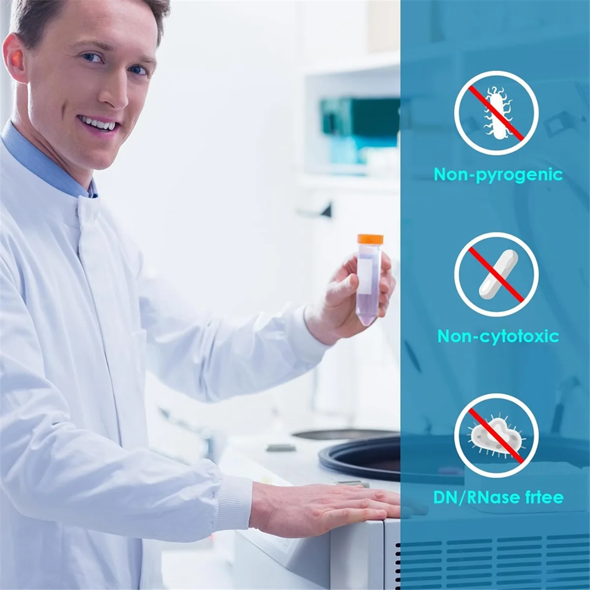 Конические центрифужные пробирки AAAE, 50 мл, 25 полипропиленовых пробирок, герметичные винтовые крышки, пластиковый контейнер с градуировкой
Конические центрифужные пробирки AAAE, 50 мл, 25 полипропиленовых пробирок, герметичные винтовые крышки, пластиковый контейнер с градуировкой