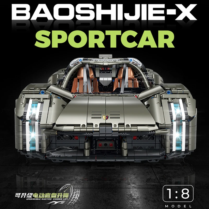 Новинка 4056 шт. 10626 1:8 MOC технический Радиоуправляемый спортивный автомобиль Миссия X строительные блоки сборные Кирпичи Модель Игрушки для мальчиков подарочный набор
Новинка 4056 шт. 10626 1:8 MOC технический Радиоуправляемый спортивный автомобиль Миссия X строительные блоки сборные Кирпичи Модель Игрушки для мальчиков подарочный набор