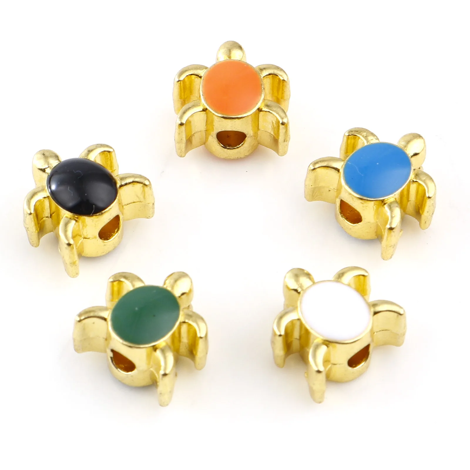 20PCs Enamel Ocean Jewelry Spacer Beads Multicolor Tortoise Animal Gold Color Metal Loose Beads DIY Bracelets Jewelry 8mm x 8mm
20PCs Enamel Ocean Jewelry Spacer Beads Multicolor Tortoise Animal Gold Color Metal Loose Beads DIY Bracelets Jewelry 8mm x 8mm