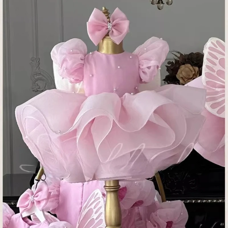 2026 Kids Girls Formal Princess Gown Dress Pink Puff Sleeve Piano Baby Toddler First Birthday Party Pageant Children Costume
2026 Kids Girls Formal Princess Gown Dress Pink Puff Sleeve Piano Baby Toddler First Birthday Party Pageant Children Costume