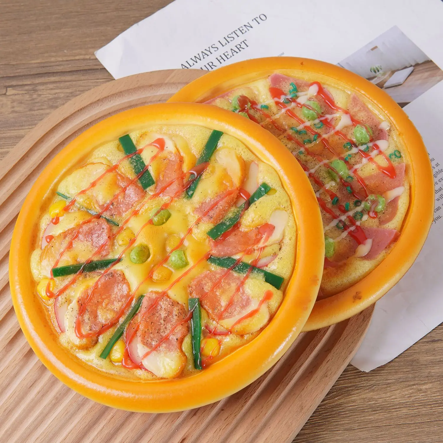 Fake Sausage Shrimp Pizza Artificial Food Model Western Restaurant Cafe Display Prop Film TV Shooting Prop Fake Food Decoration
Fake Sausage Shrimp Pizza Artificial Food Model Western Restaurant Cafe Display Prop Film TV Shooting Prop Fake Food Decoration