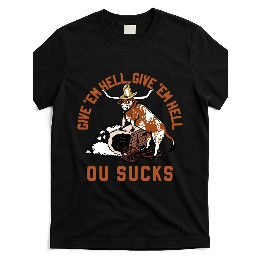 Men's Give 'Em Hell or Sucks T-Shirt - Loose-Fit Casual Short Sleeve Round Neck Tee with Slogan Print, Machine Washable Shirt Suitable for Summer, Gym, Casual Attire & Layering (No Belt/Hooked-)
Men's Give 'Em Hell or Sucks T-Shirt - Loose-Fit Casual Short Sleeve Round Neck Tee with Slogan Print, Machine Washable Shirt Suitable for Summer, Gym, Casual Attire & Layering (No Belt/Hooked-)