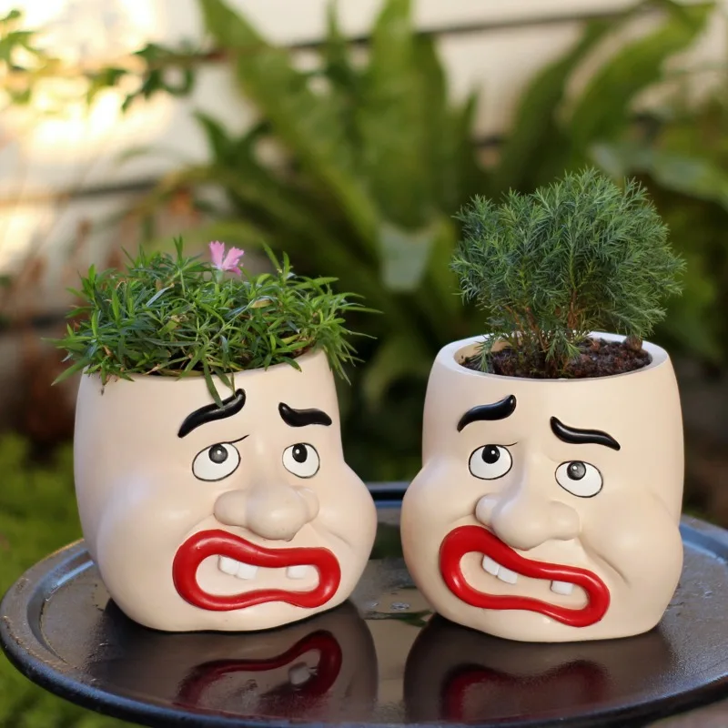 Cartoon Resin Big Mouth Face Flower Pot Ornaments Outdoor Courtyard Balcony Succulent Plant Bonsai Pot Crafts Garden Decoration
Cartoon Resin Big Mouth Face Flower Pot Ornaments Outdoor Courtyard Balcony Succulent Plant Bonsai Pot Crafts Garden Decoration