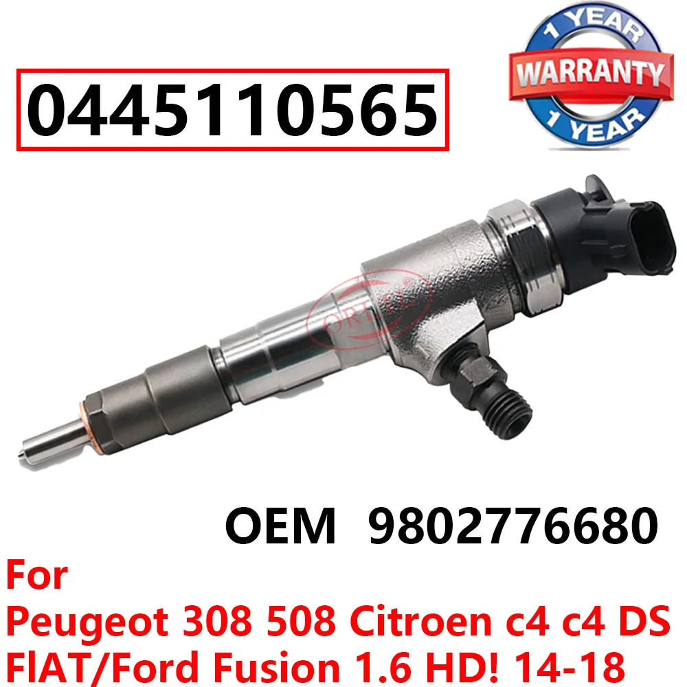 0445110565 New Diesel Injector 9802776680 Fuel Nozzle 0 445 110 565 For Peugeot Citroen DS Fiat Ford Fusion 1.6 HDI 0445 110 565
0445110565 New Diesel Injector 9802776680 Fuel Nozzle 0 445 110 565 For Peugeot Citroen DS Fiat Ford Fusion 1.6 HDI 0445 110 565