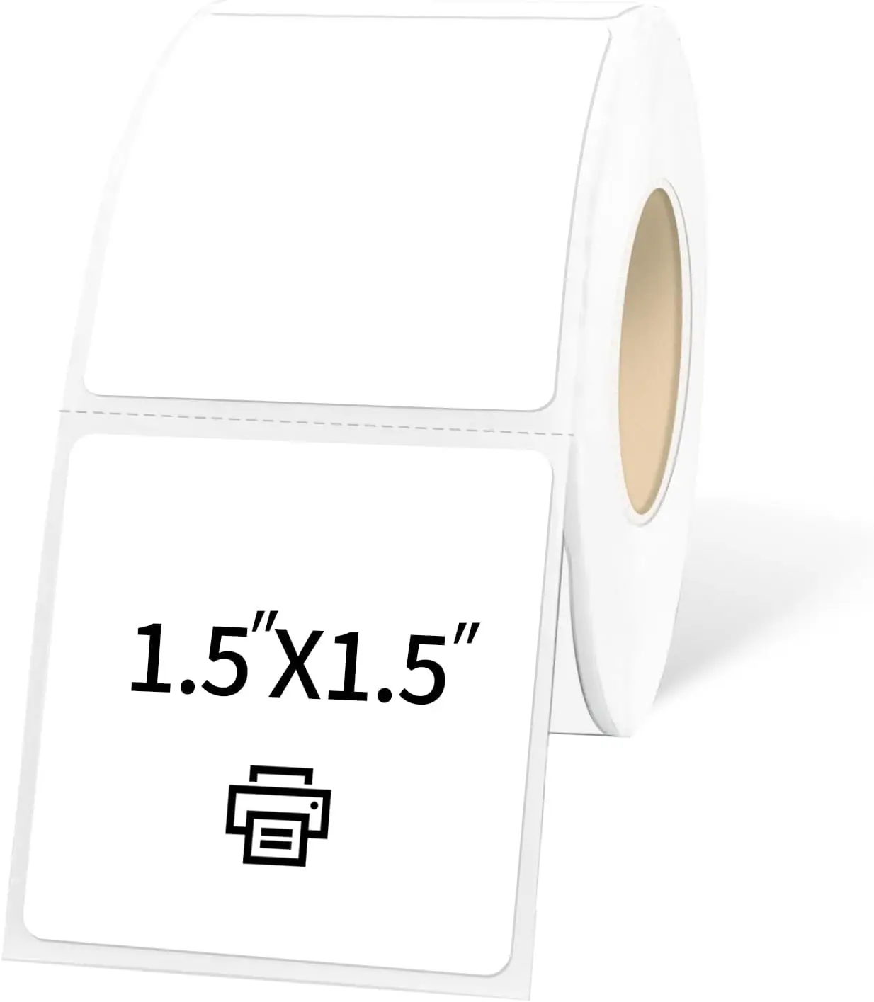1.5x1.5 Inch White Square Thermal Label Stickers, 500 Self-Adhesive Labels Per Roll for Shipping and Barcode Printing
1.5x1.5 Inch White Square Thermal Label Stickers, 500 Self-Adhesive Labels Per Roll for Shipping and Barcode Printing