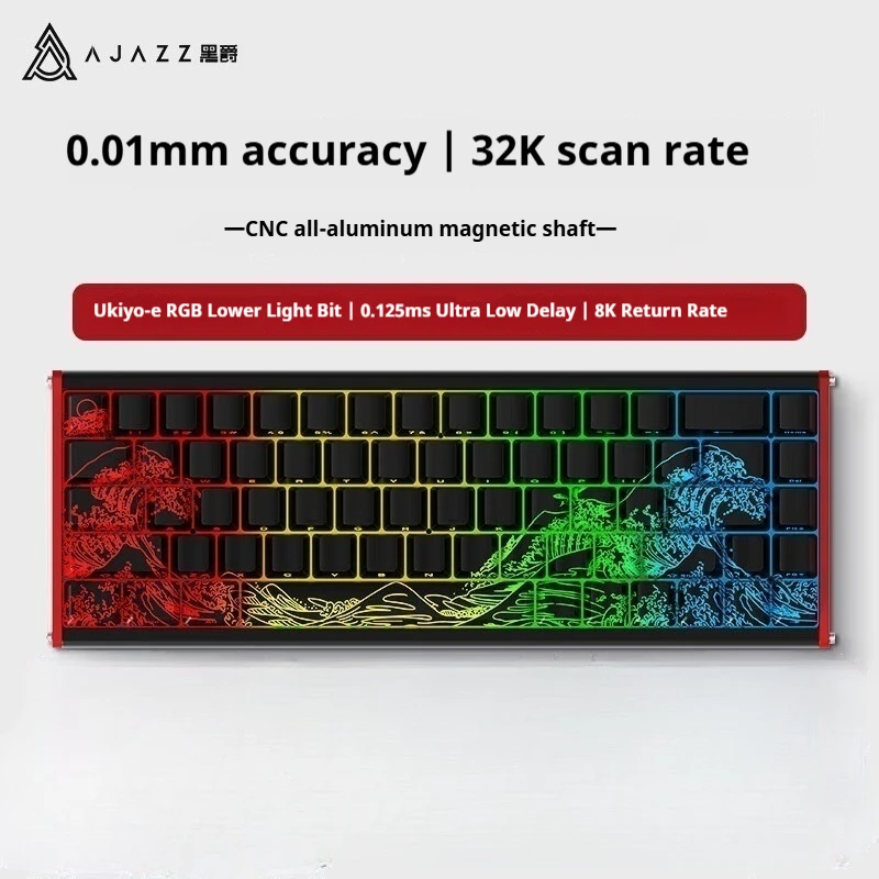 AJAZZ ALUX68 Механическая клавиатура с магнитным переключателем, проводная 8K, горячая замена, RGB, с низкой задержкой, RT, алюминиевый сплав, игровая клавиатура на заказ, подарок
AJAZZ ALUX68 Механическая клавиатура с магнитным переключателем, проводная 8K, горячая замена, RGB, с низкой задержкой, RT, алюминиевый сплав, игровая клавиатура на заказ, подарок