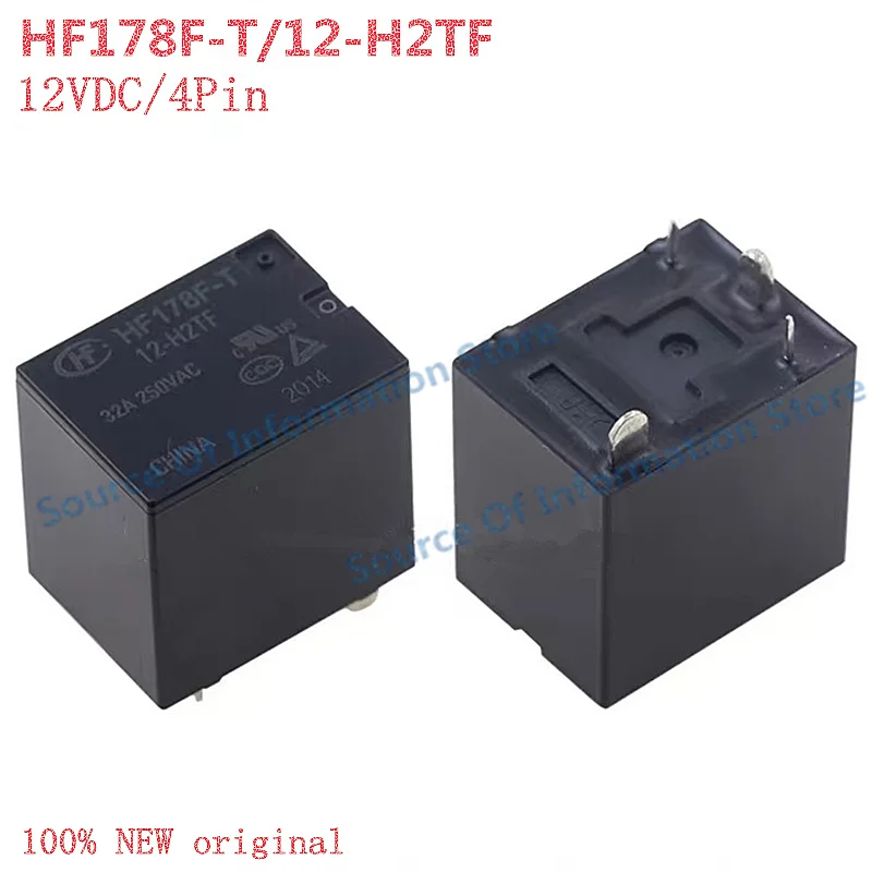 5Pcs HF178F-T/12-H2TF Automotive Relay 12VDC 4-Pin 32A
5Pcs HF178F-T/12-H2TF Automotive Relay 12VDC 4-Pin 32A