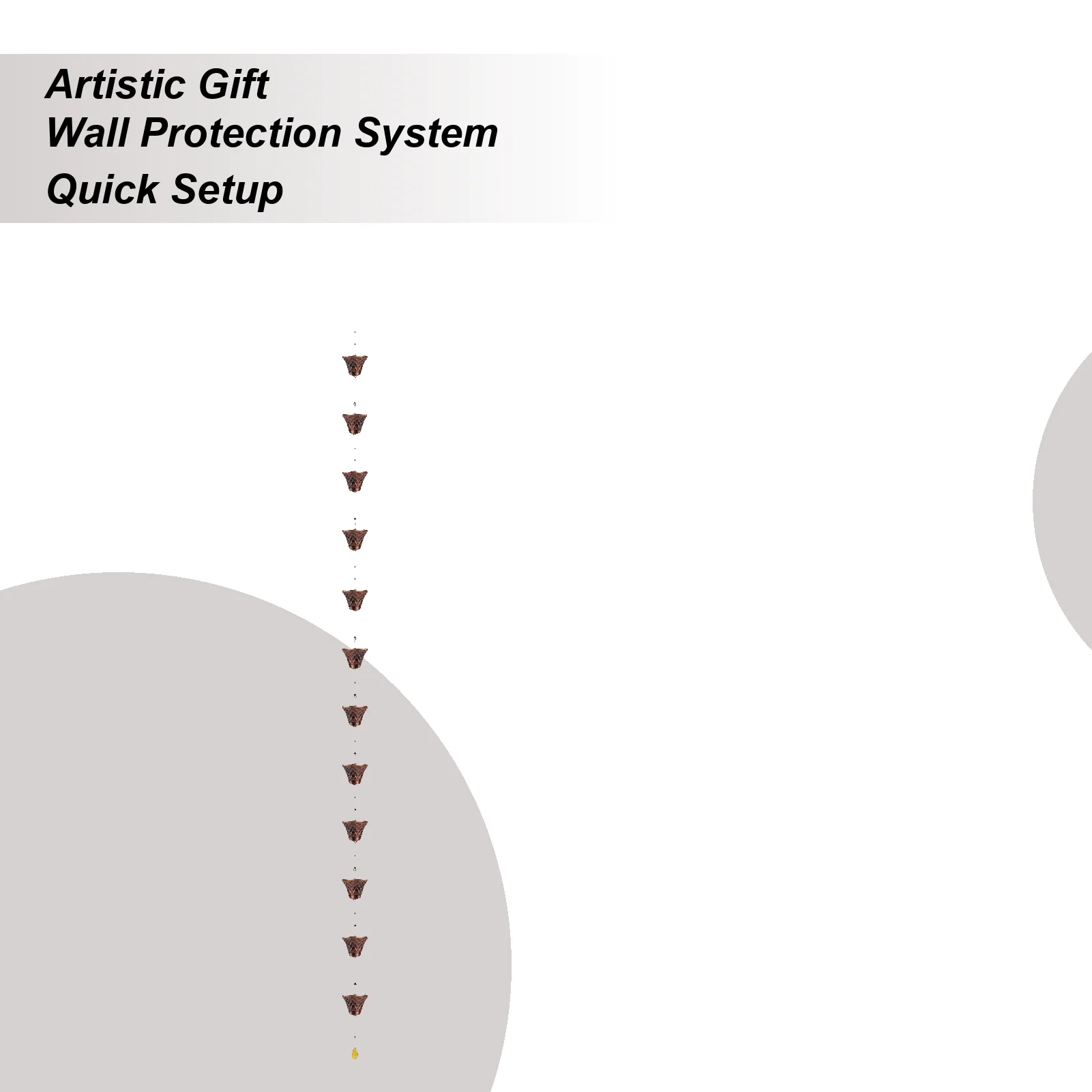 Rain Chains For Gutters 9FT Copper Heavy Duty Decorative Downspout 12 Cups Copper Rain Chain For House Garden Outdoor Gazebo
Rain Chains For Gutters 9FT Copper Heavy Duty Decorative Downspout 12 Cups Copper Rain Chain For House Garden Outdoor Gazebo