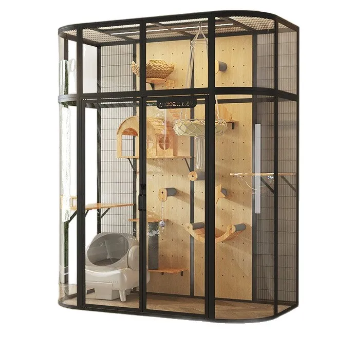 Centaur cat cage cat villa panoramic glass solid wood nest pet house panoramic glass cage
Centaur cat cage cat villa panoramic glass solid wood nest pet house panoramic glass cage