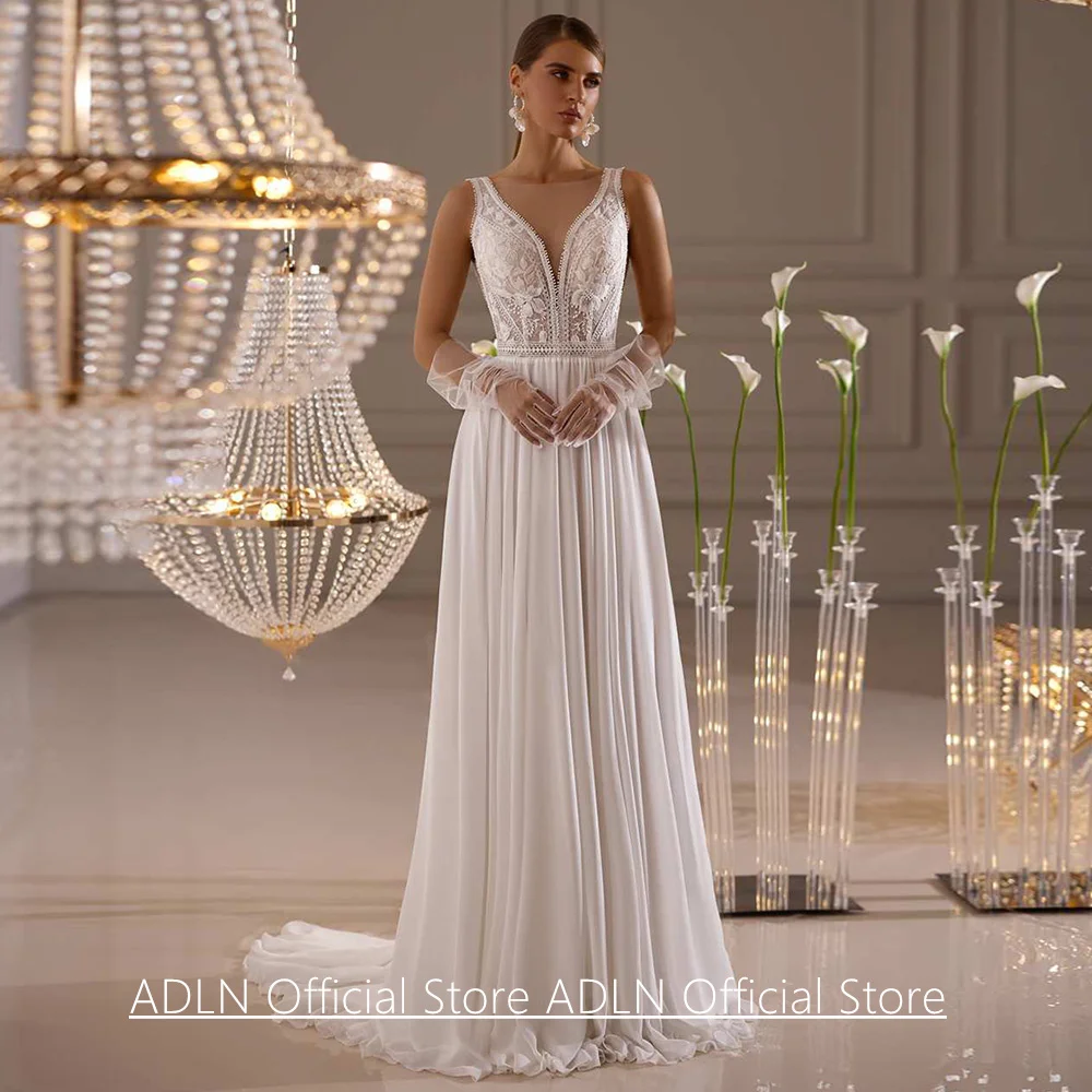 Богемное кружевное свадебное платье по индивидуальному заказу с v-образным вырезом без рукавов и аппликацией со шлейфом, летнее свадебное платье трапециевидной формы, Vestido De Noiva
Богемное кружевное свадебное платье по индивидуальному заказу с v-образным вырезом без рукавов и аппликацией со шлейфом, летнее свадебное платье трапециевидной формы, Vestido De Noiva