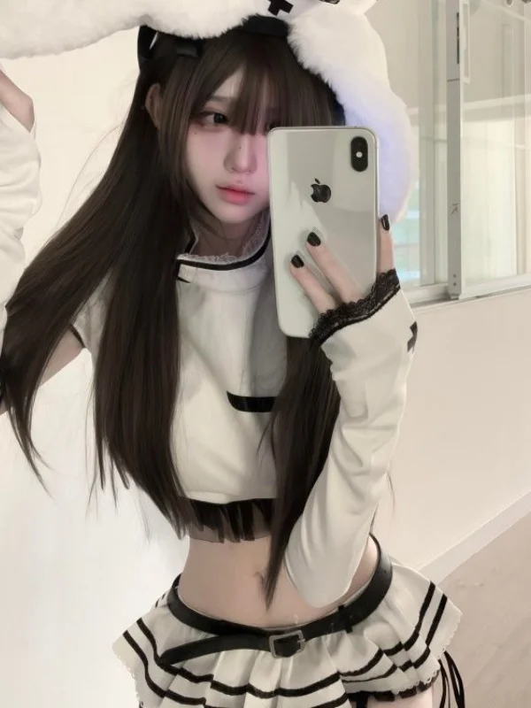 Cute Sexy Girl Nurse Two-Piece Set High Waist Skirt Short Sleeve Summer Fashion Women's Clothing Casual Performance Party
Cute Sexy Girl Nurse Two-Piece Set High Waist Skirt Short Sleeve Summer Fashion Women's Clothing Casual Performance Party