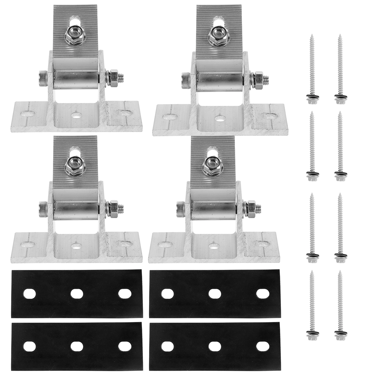 4pcs Solar Panel Bracket Adjustable Tilt Mount Aluminum Alloy Durable Stable Structure Rubber Pads Wood Screws Solar Module
4pcs Solar Panel Bracket Adjustable Tilt Mount Aluminum Alloy Durable Stable Structure Rubber Pads Wood Screws Solar Module