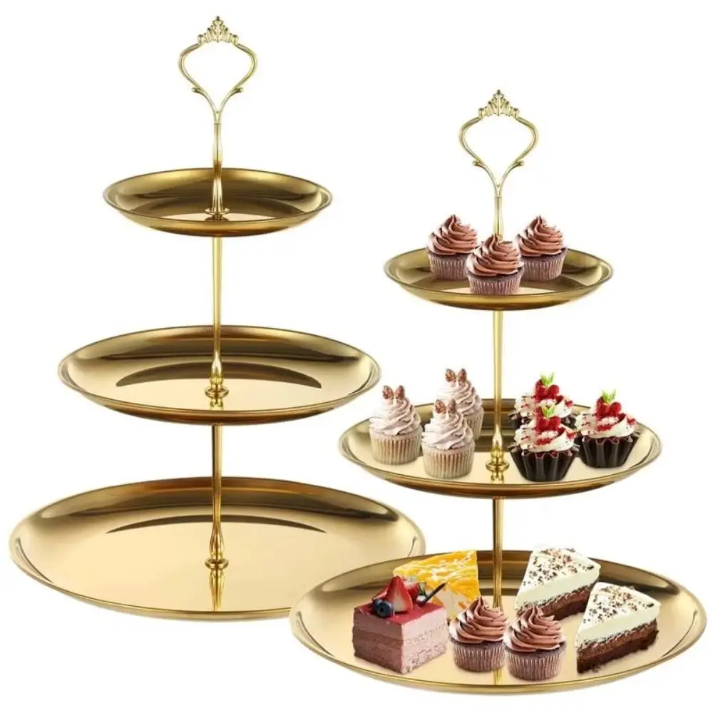 New 2/3 Layers Cake Display Stand Stainless Steel Elegant Food Server Display Stand Dessert Plate
New 2/3 Layers Cake Display Stand Stainless Steel Elegant Food Server Display Stand Dessert Plate